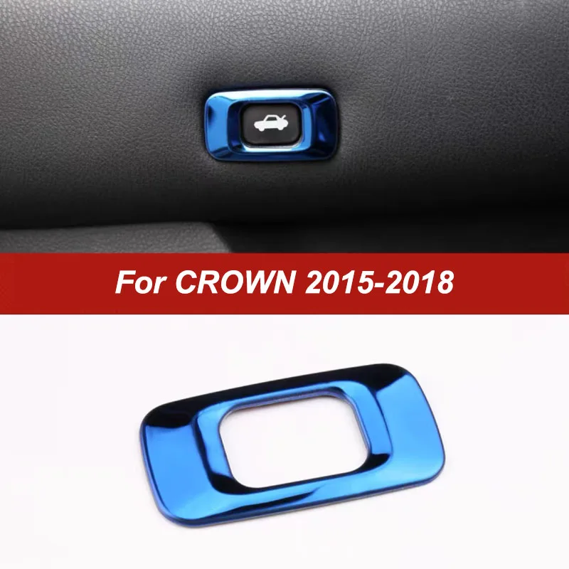 

Для Toyota Crown 2015-2018 кнопки переключателя задней двери багажника клейкая отделка Аксессуары для модификации интерьера автомобиля