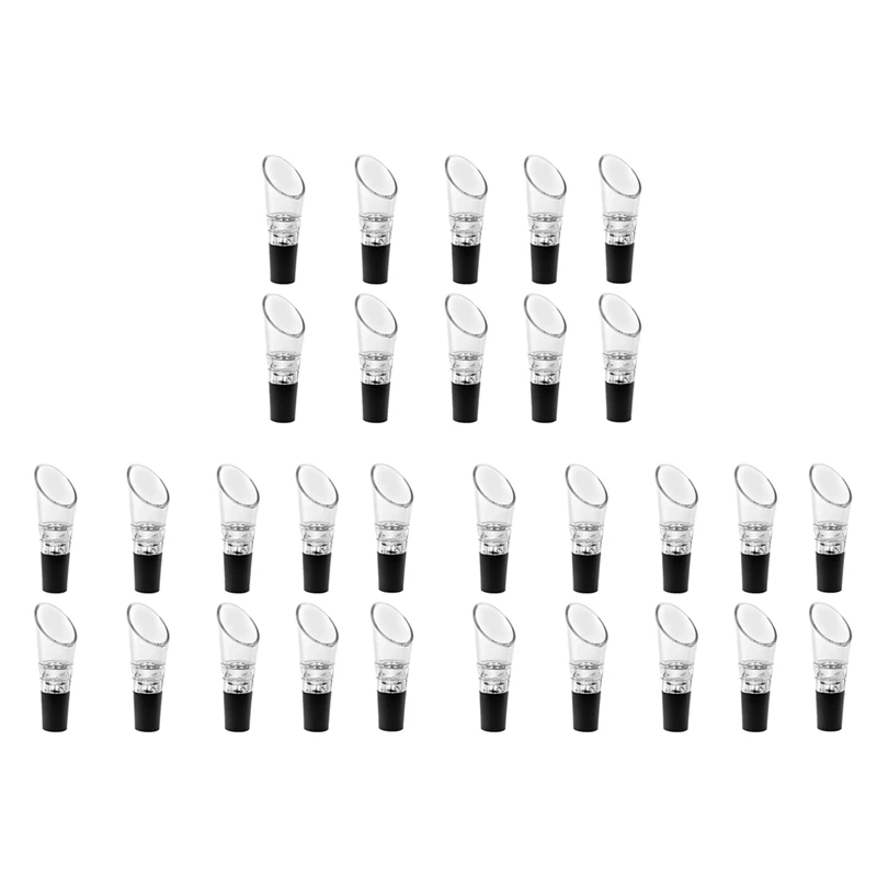 

30 Pack Wine Aerator Pourer,Spout Bottle Stopper Decanter Pourer Aerating Quick Decanter Spout