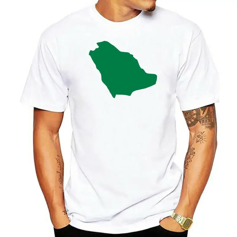 

Men's Saudi Arabia t shirt Customize cotton Crew Neck solid color Fit Comfortable Spring Natural shirt