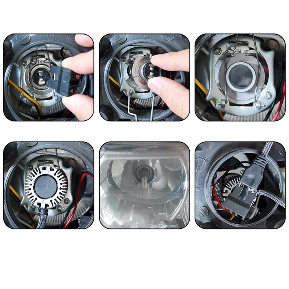 Headlights H7 LED 2Pcs 3570 Accessories Car&motorcycle High & Low Beam