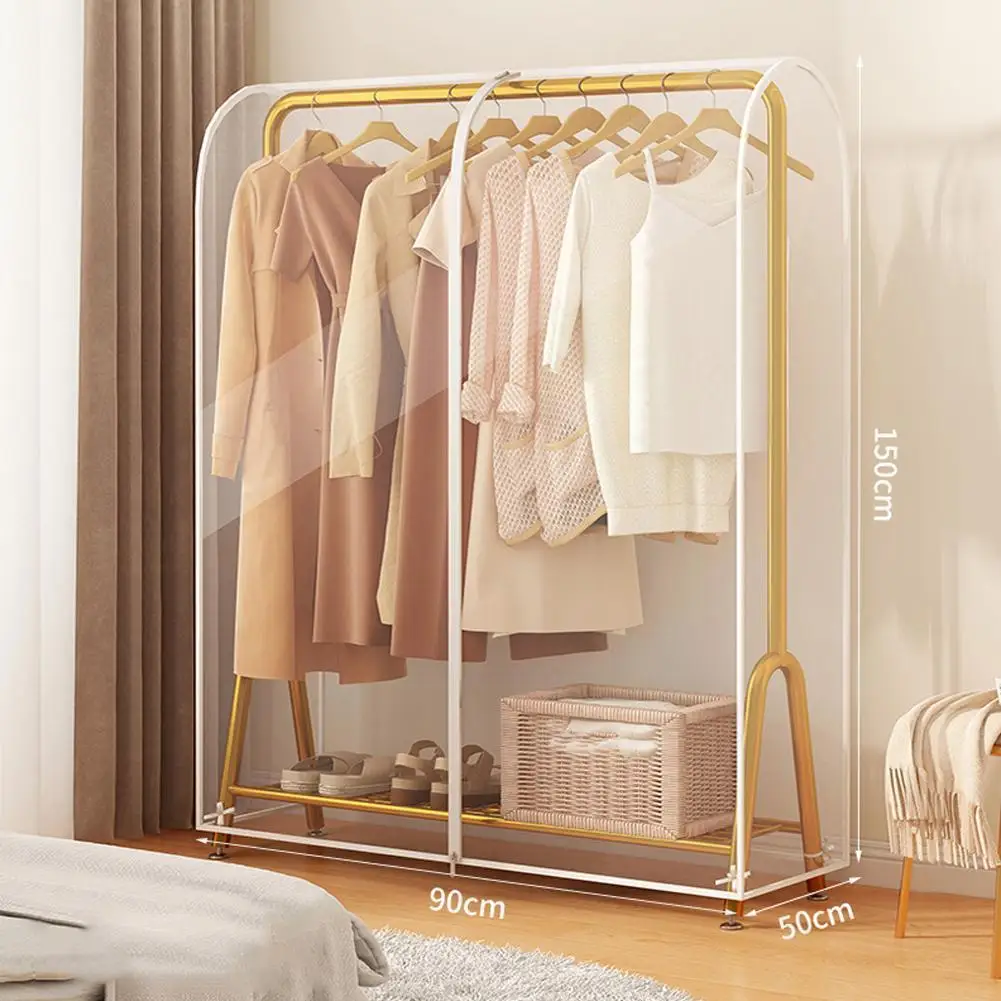 Clothing Hanging Big Dust Cover Waterproof Wardrobe Can Dust Coat Washable Storage Rack Organizer Cover Bags K0c5