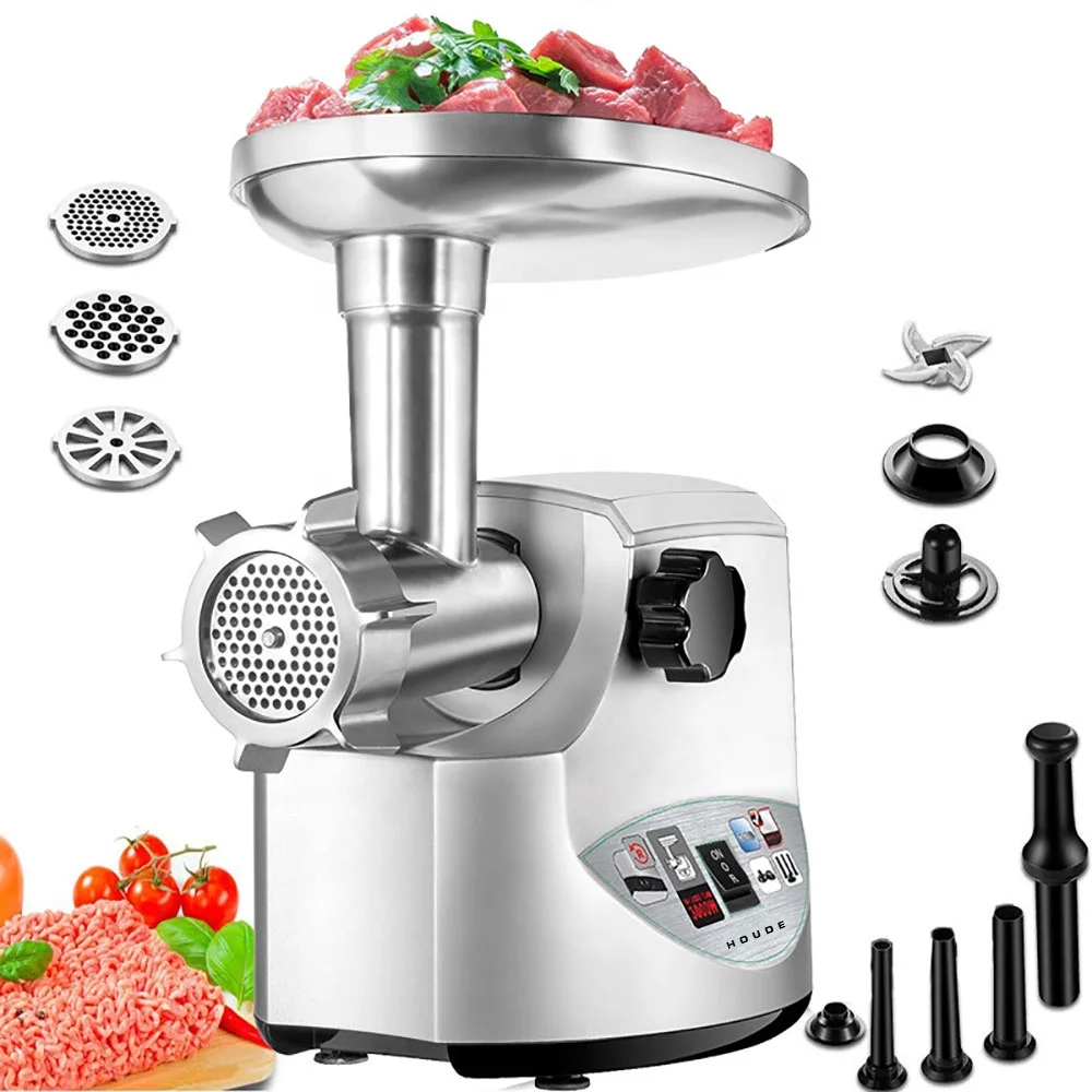 

Heavy Duty 3000W Max Powerful Electric Meat Grinder Home Sausage Stuffer Meat Mincer Food Processor