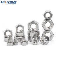 10pcslot 304 stainless steel hex hexagon nuts din555 m12 m16 m20 m24 m27