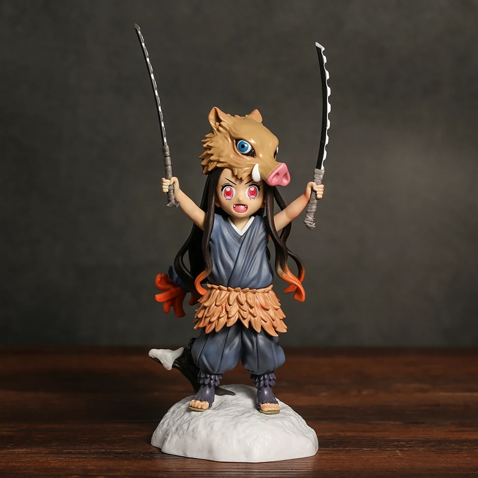 

Demon Slayer Kamado Nezuko Cos Series Hashibira Inosuke Ver Decoration Figure Collectible Toy