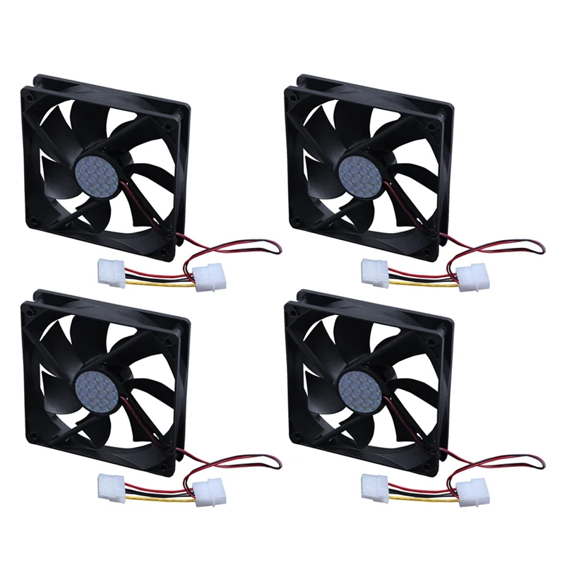 

ABGZ-4Pcs 120Mm X 25Mm DC 24V 4Pin Sleeve Bearing Computer Case Cooling Fan
