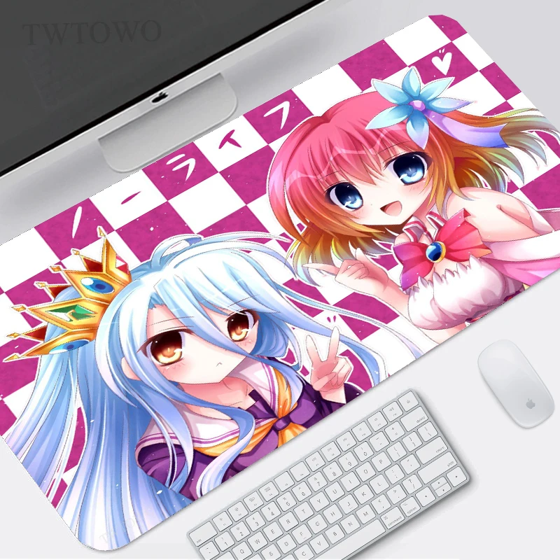 

Игровой коврик для мыши No Game No Life XL, большой Настольный коврик для мыши для дома размера XL, офисный Мягкий Нескользящий Коврик для компьютерн...