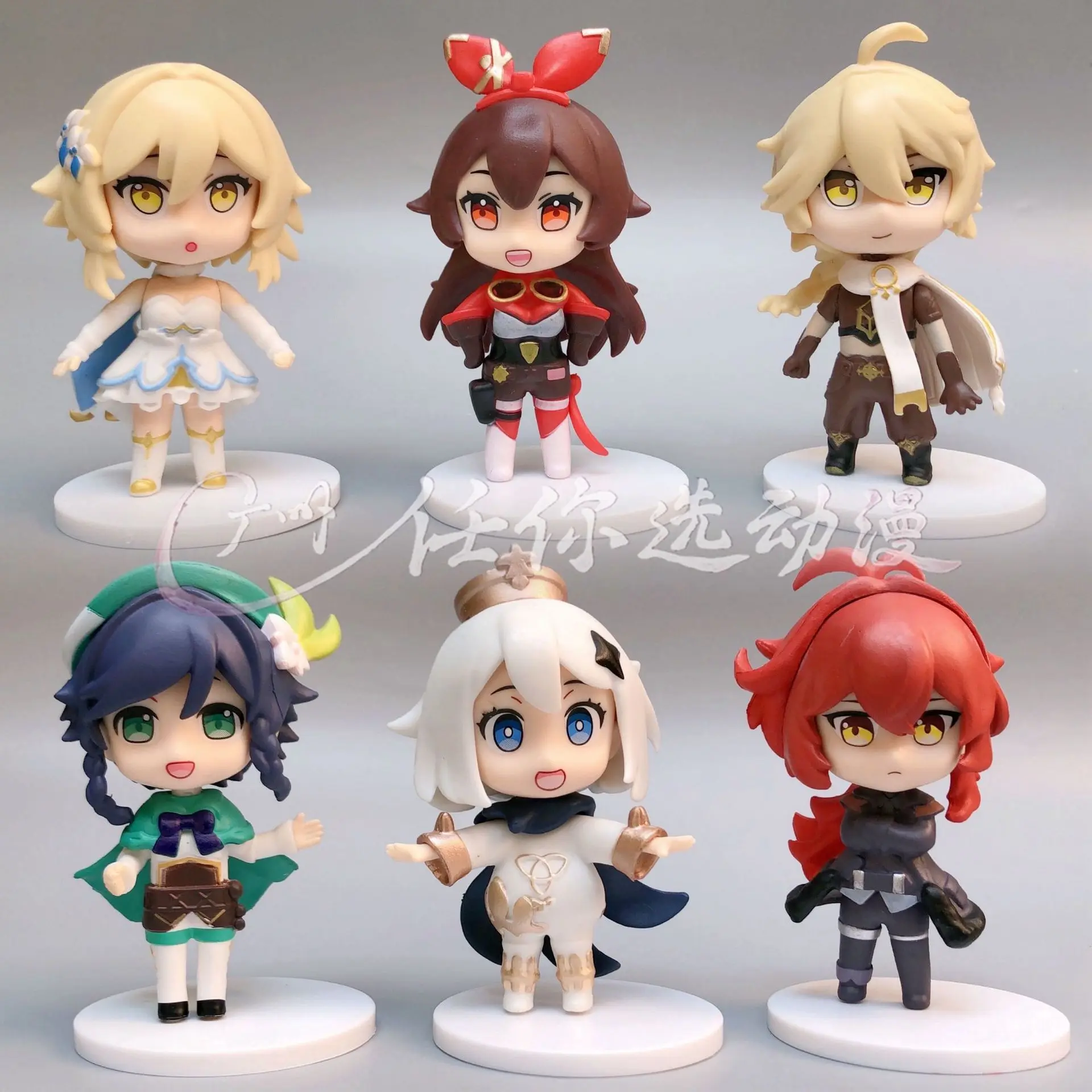 

6 шт. в упаковке, кукла Genshin Impact, 10 см, милая игра Genshin, коллекция фигурок