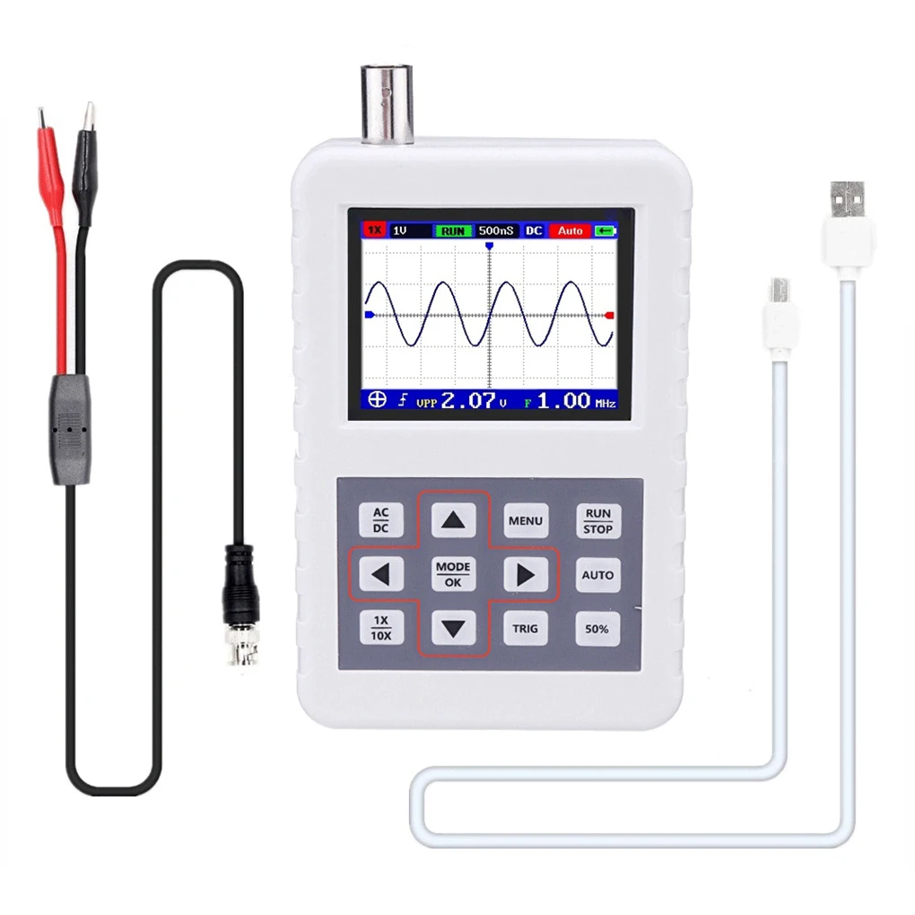 

DSO PRO Digital Handheld Oscilloscope 5M Bandwidth 20MS/s Sampling Rate Mini Portable Oscilloscopes With P6100 BNC Probe