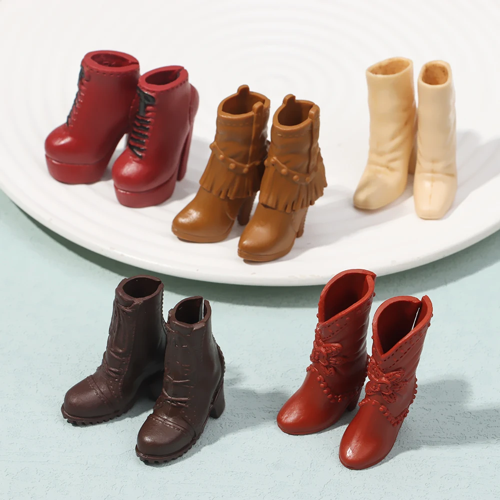 

Красочные пластиковые туфли для кукол 1/6, модные женские носки длиной стопы 2,2 см, аксессуары для кукол-героев, аксессуары для кукол, 25 стилей