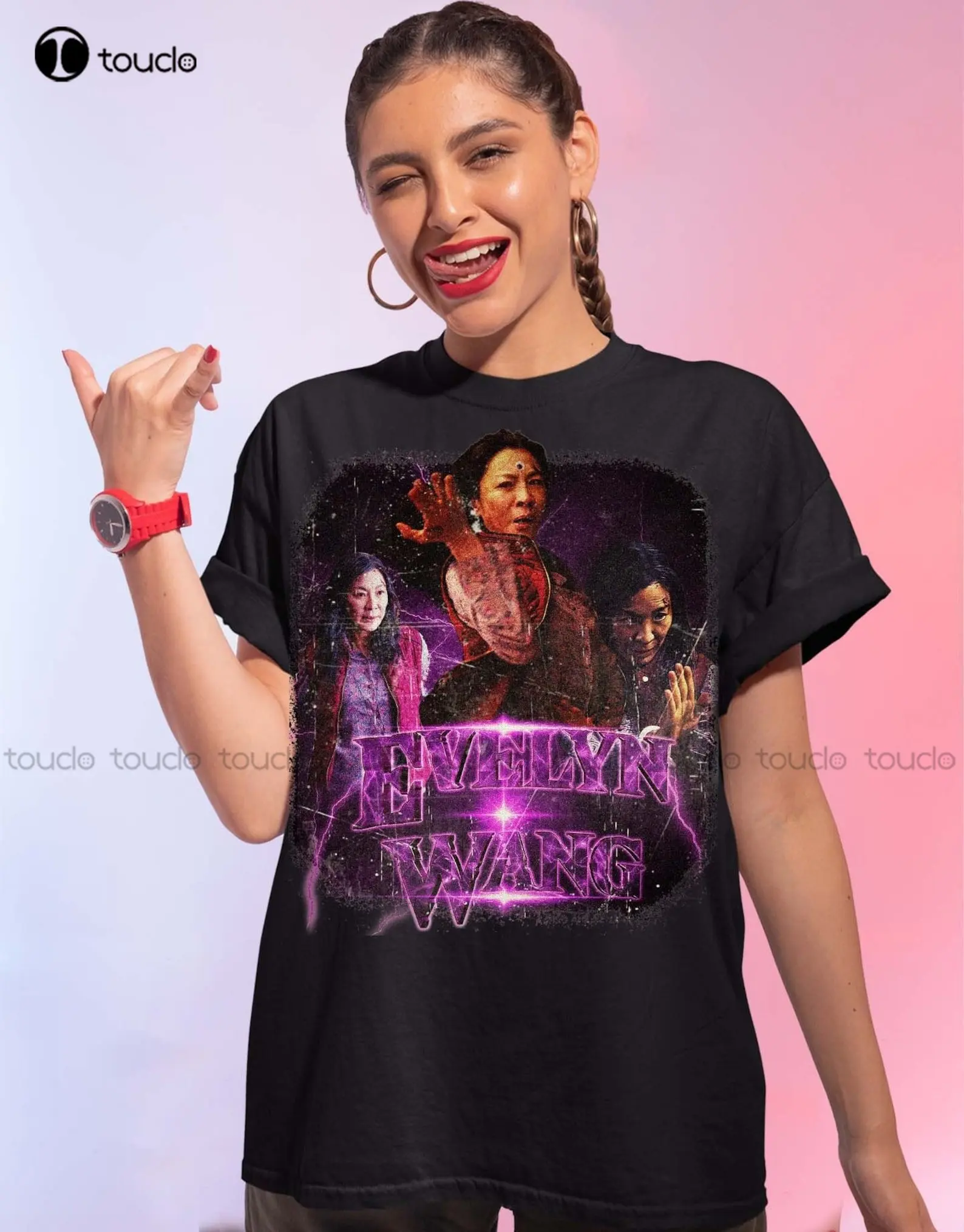 

Винтажная Футболка Evelyn Wang, Evelyn Wang Limited, Evelyn Wang, Мужская футболка для тренировок, индивидуальный подарок, футболка с рисунком