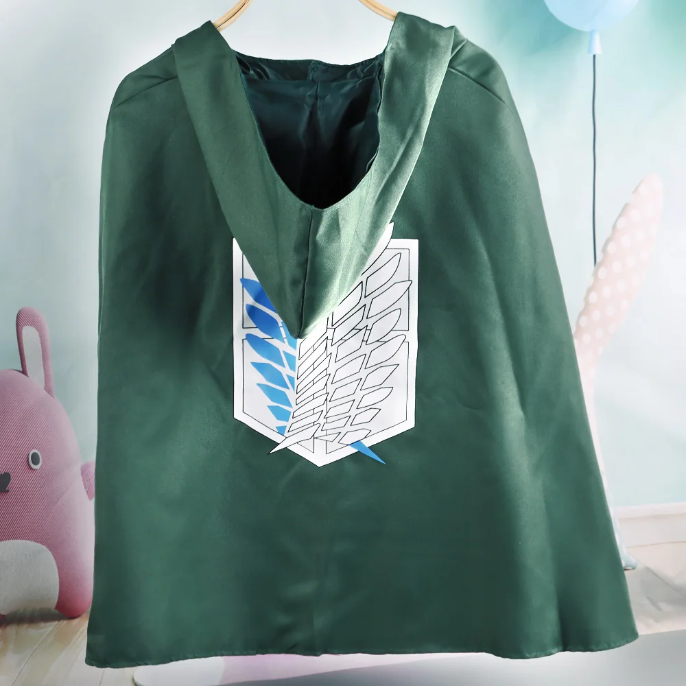 Костюмы для косплея аниме Атака Титанов взрослых гигантский плащ с зеленой