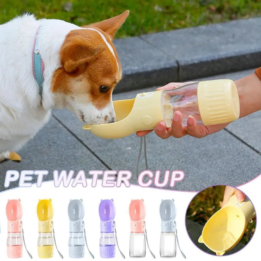 Portable Dog Water Bottle For Small Large Dogs Bowl Outdoor Walking Puppy Pet Travel Water Bottle Cat Drinking Bowl Dog Sup L0N4