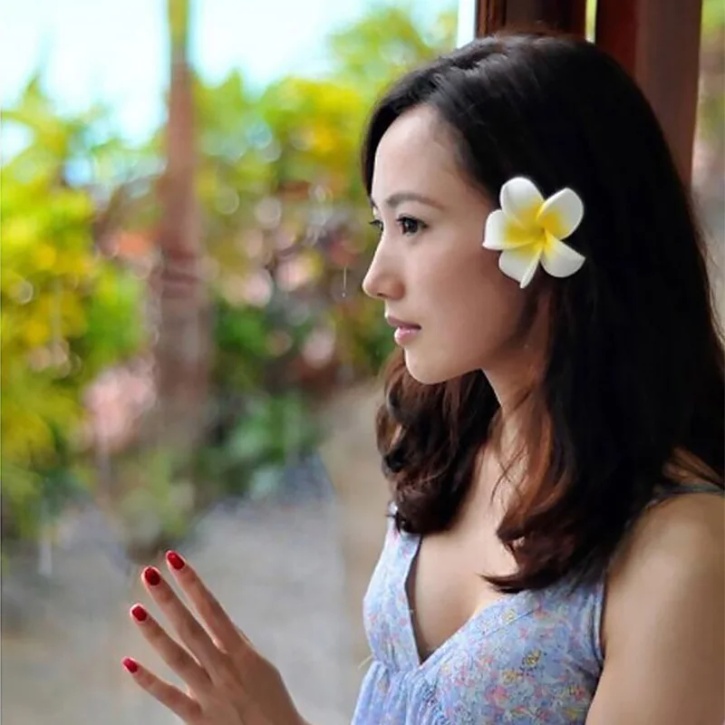 Женские заколки для укладки волос с желтым цветочным дизайном гипоаллергенные