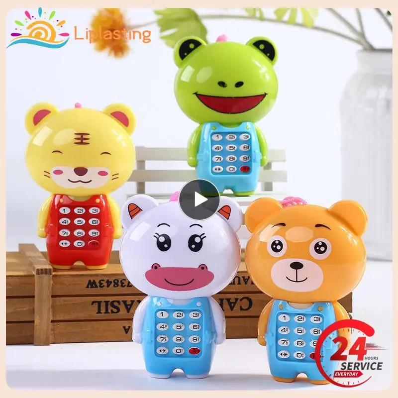

Electronic Toy Phone Musical Mini Cute Children Phone Early Education Cartoon Mobile Phone Telephone Cellphone Baby Toys