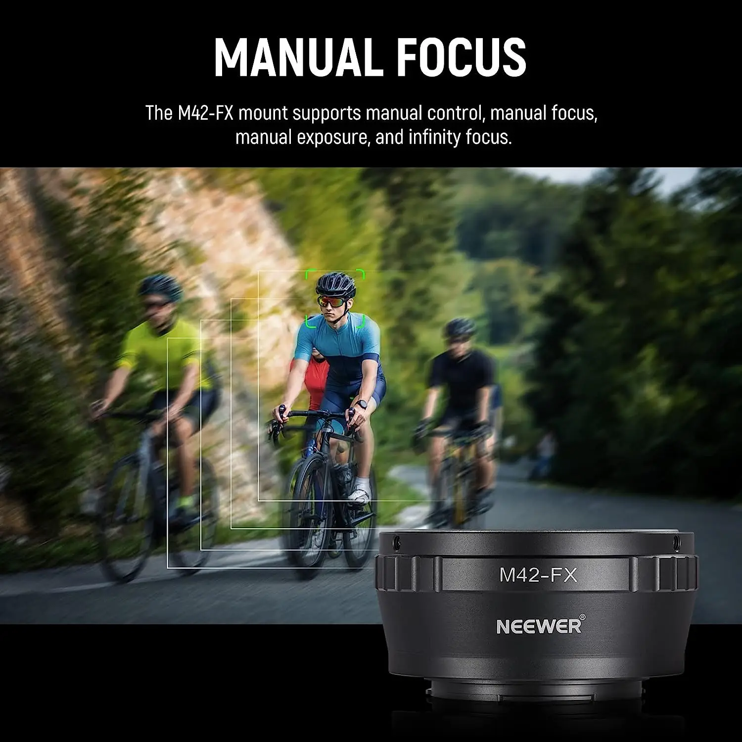 Адаптер для крепления объектива NEEWER M42 на Fuji X совместимый с объективом