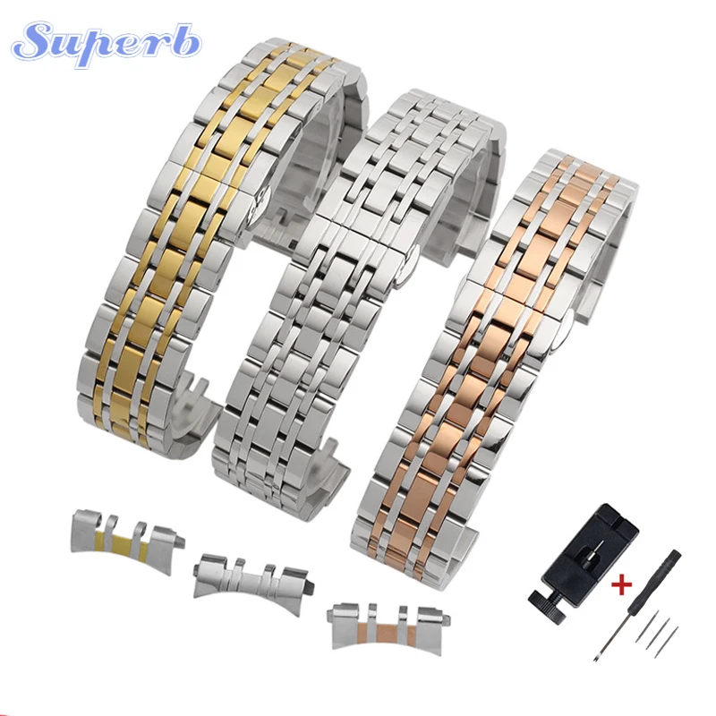 

Ремешок из нержавеющей стали 304L для часов Tissot 12 14 16 18 19 21 20 22 мм