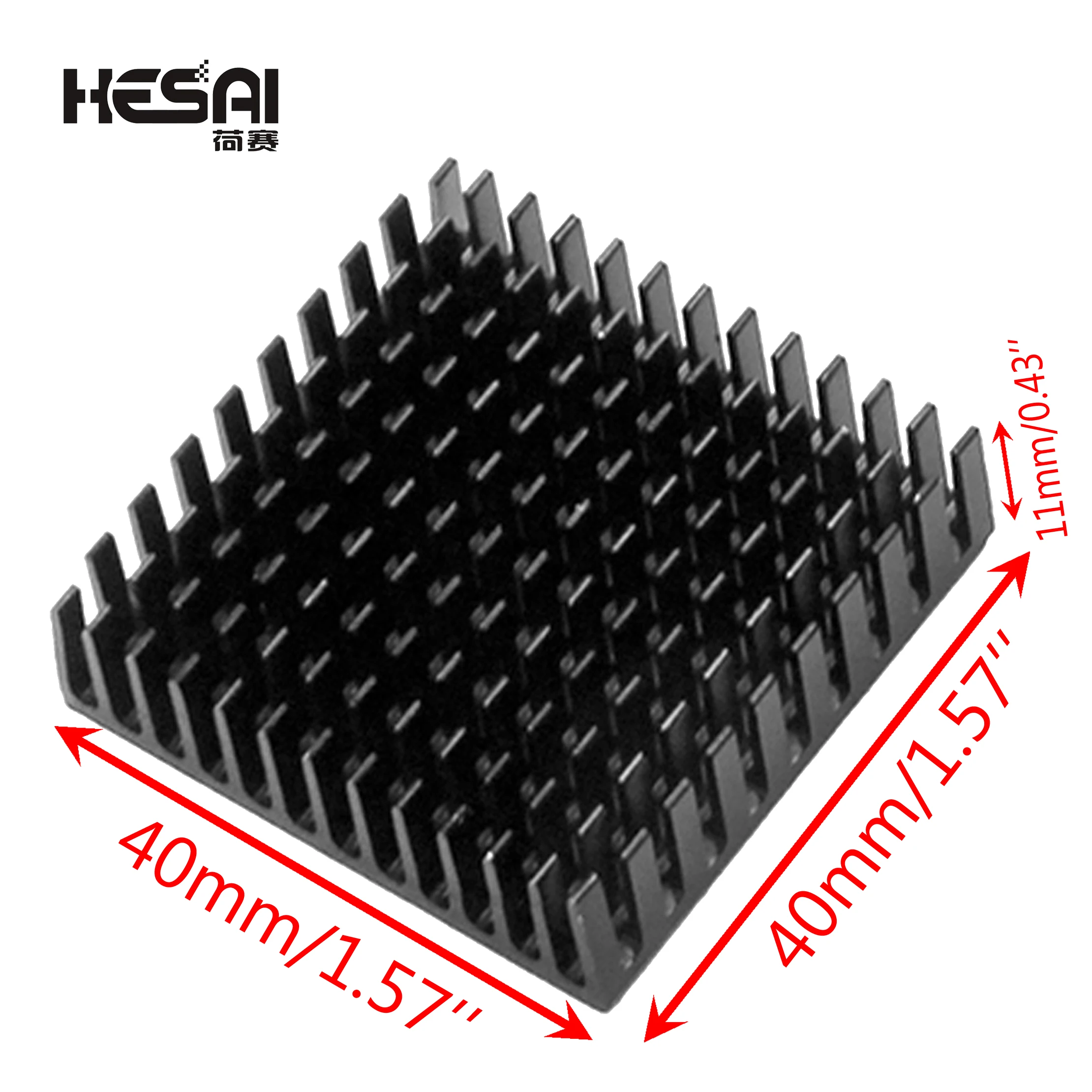

40*40*11MM 3D Printer Aluminum Motor Heatsink Extruded Heat Dissipation Electronic Heat Sink For Nema17 42 Stepper Motor Ender 3