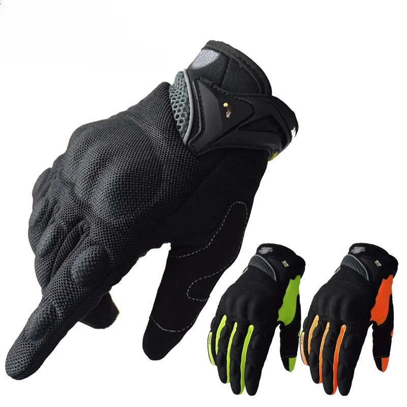 

Large Size XXL Black Breathable Full Finger Racing Motorcycle Gloves Quality Stylishly Decorated Antiskid Wearable Gloves