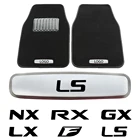 Автомобильные коврики с эмблемами для Lexus CT200h ES300H GC GS GX IS250 LC LF LS LX NX RC RX UX F, спортивные автомобильные коврики, металлические наклейки с эмблемой