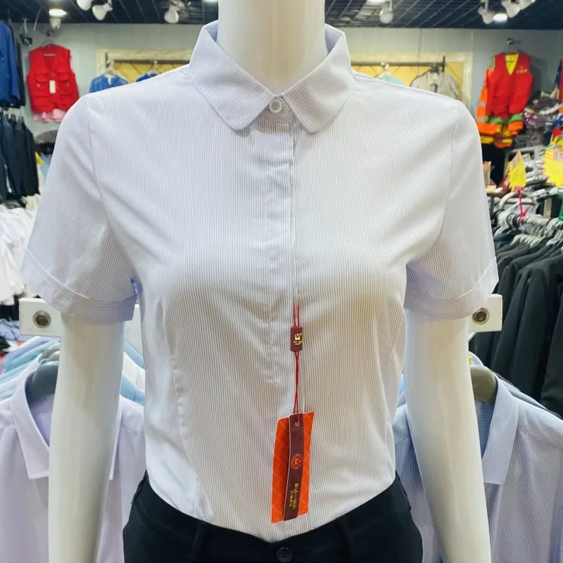 Pdomei кукольный воротник женские летние рубашки с коротким рукавом бамбуковое