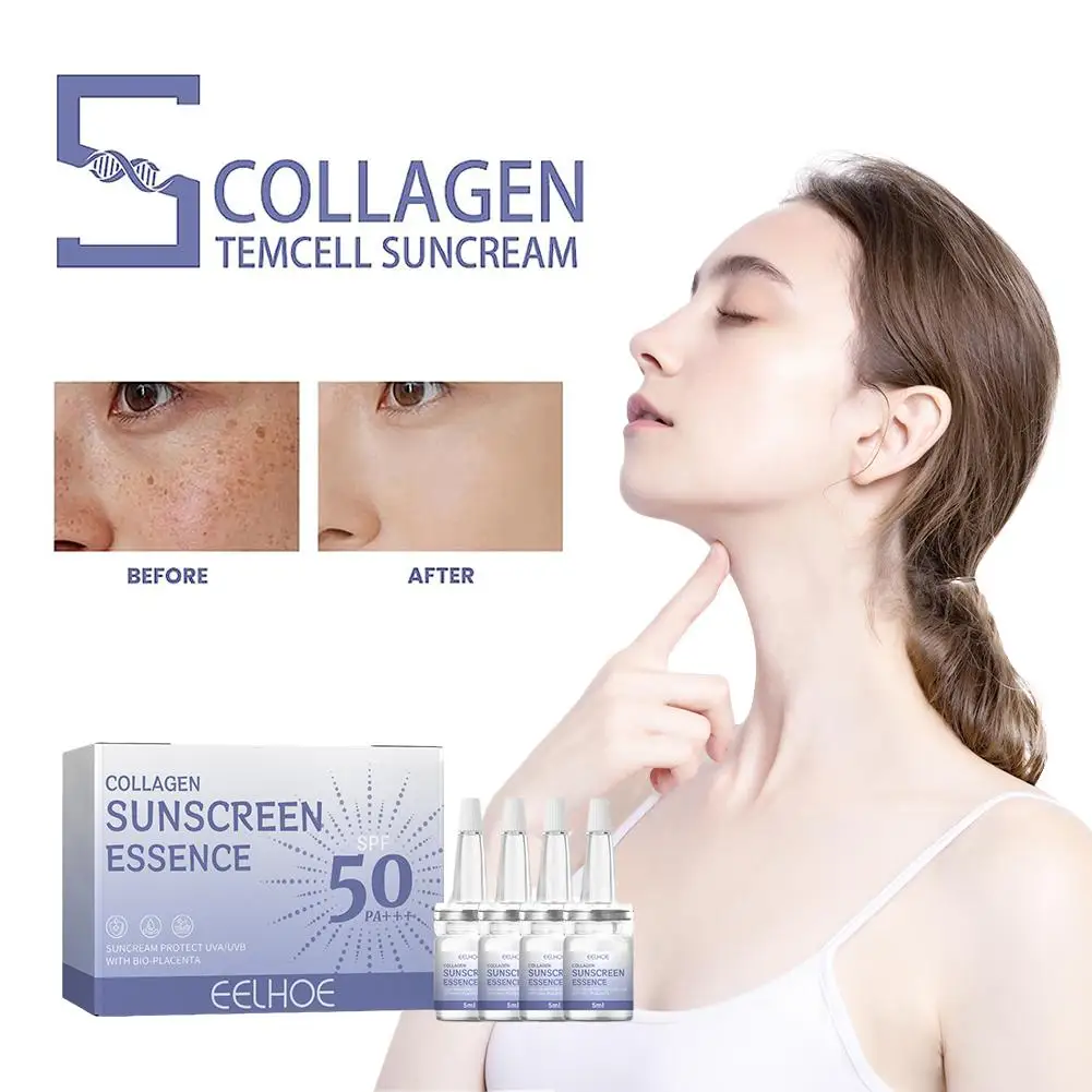 

Новая коллагеновая Солнцезащитная Сыворотка для защиты кожи увлажняющий антивозрастной увлажняющий отбеливающий крем для лица увлажняющий Q7F7