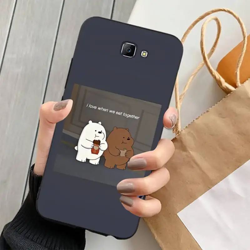 Cute Cartoon Bear Phone Case for Samsung J 2 3 4 5 6 7 8 prime plus 2018 2017 2016 core