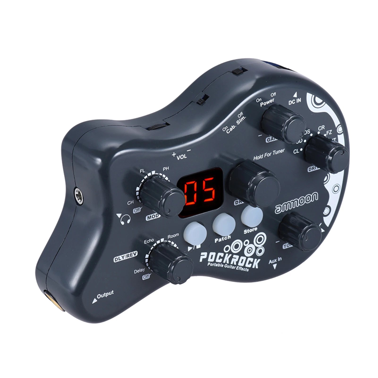 Портативная Гитара Ammoon Pockrock С Мультиэффектовым Процессором Педалью 15 Типов