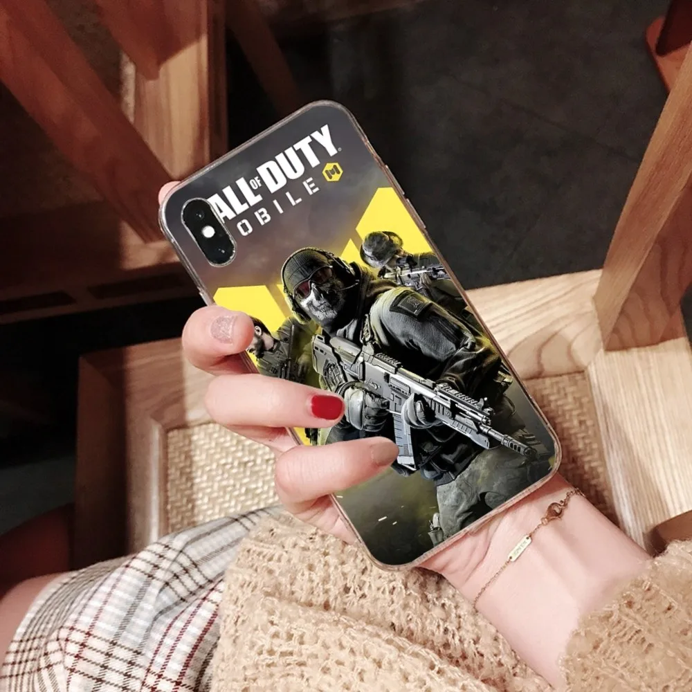 Чехол для телефона C-Call Of D-Duty iPhone 16 15 14 13 12 Mini 11 Pro XS Max X XR SE 6 7 8 Plus мягкий силиконовый