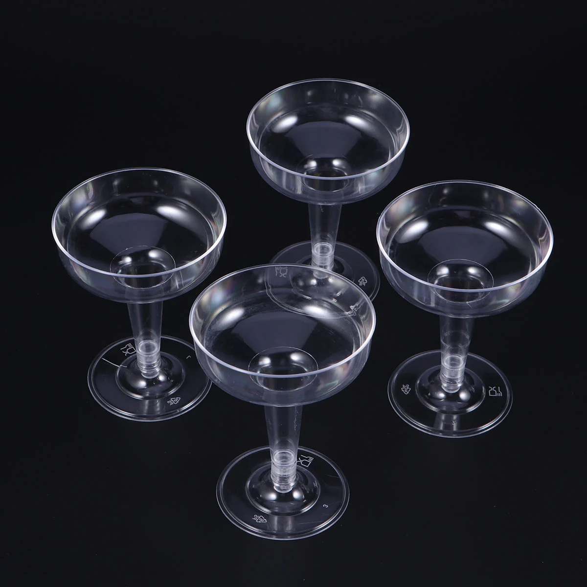 

Martini Drinking Plastic Disposable Cocktail Margarita Tumbler Goblet 20 Pcs Coupe Flutes Champagne Glasses Cup
