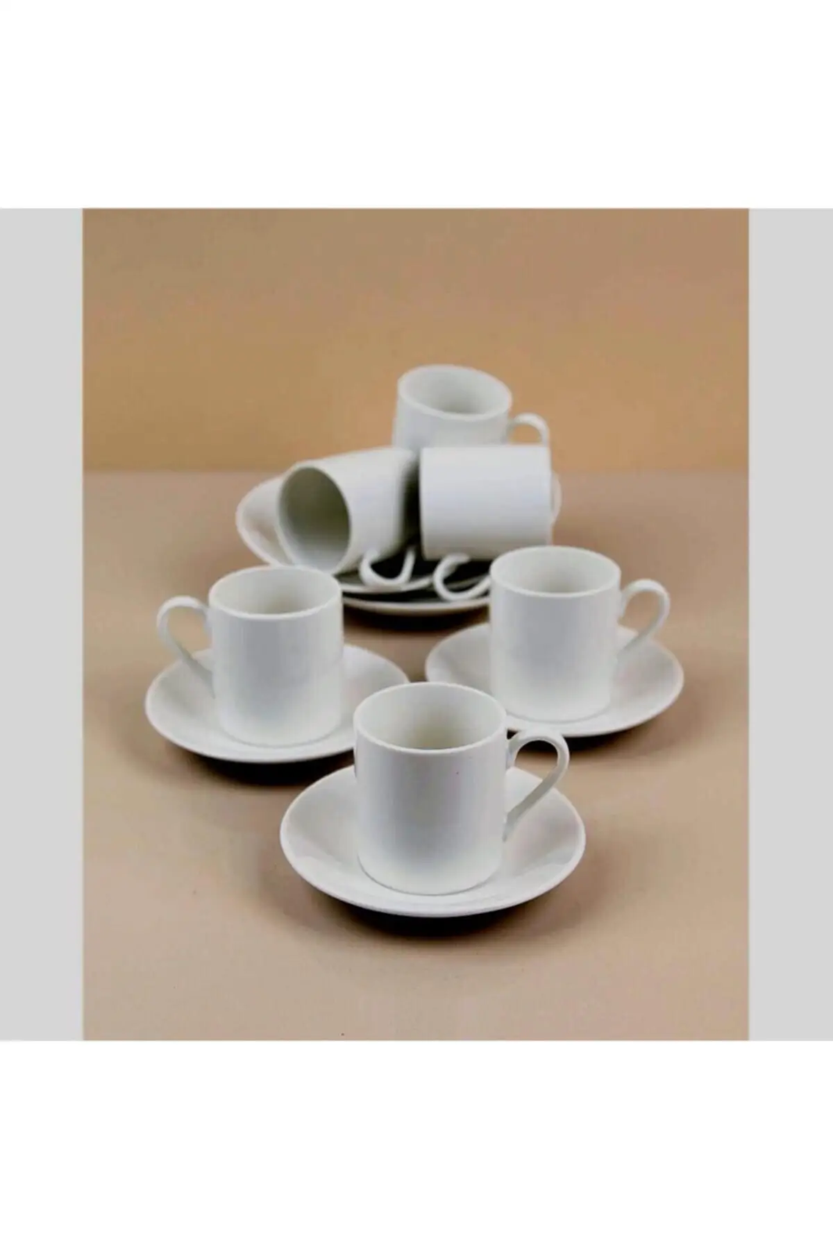 

Удивительный турецкий греческий арабский Набор чашек для кофе и эспрессо простой белый фарфоровый набор кофейных чашек 6