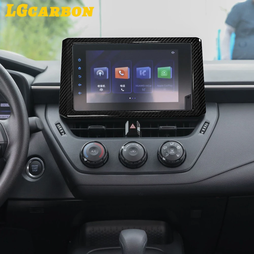 Аксессуары для интерьера из углеродного волокна мультимедиа накладка Toyota GR Corolla