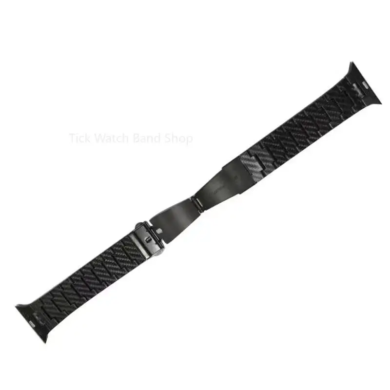 For Apple Watch Ultra  49mm45mm44mm42mm41mm38mm40mm bracelet for Apple iWatch 8 7 SE 6 5 4 3 2 Carbon fiber mixed material strap