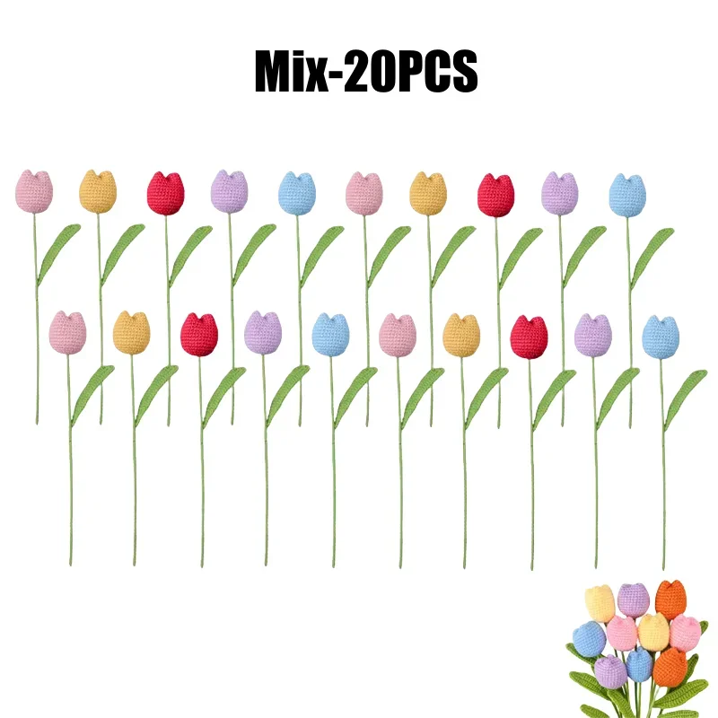 

Искусственный тюльпановый букет из полиэстера