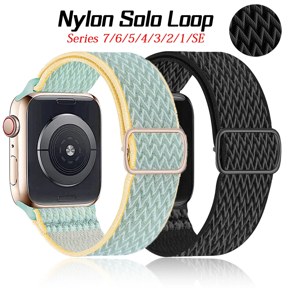 

Ремешок нейлоновый для apple watch band 45 мм 41 мм 44 мм 42 мм 40 мм 38 мм
