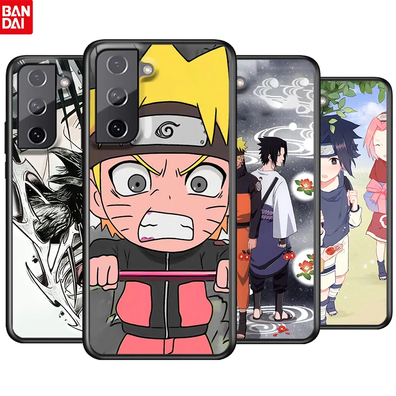 

Cute Animal Naruto Hot For Samsung Galaxy S22 S21 S20 Ultra Plus Pro S10 S9 S8 S7 4G 5G TPU Soft Black Silicone Phone Case Cover
