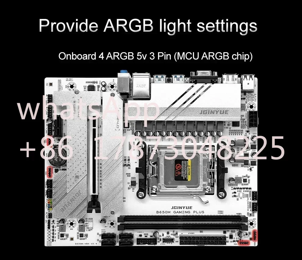 JGINYUE B650M Комплект материнской платы Ryzen 5 7600X Процессоры 2*16 ГБ 6000 МГц DDR5