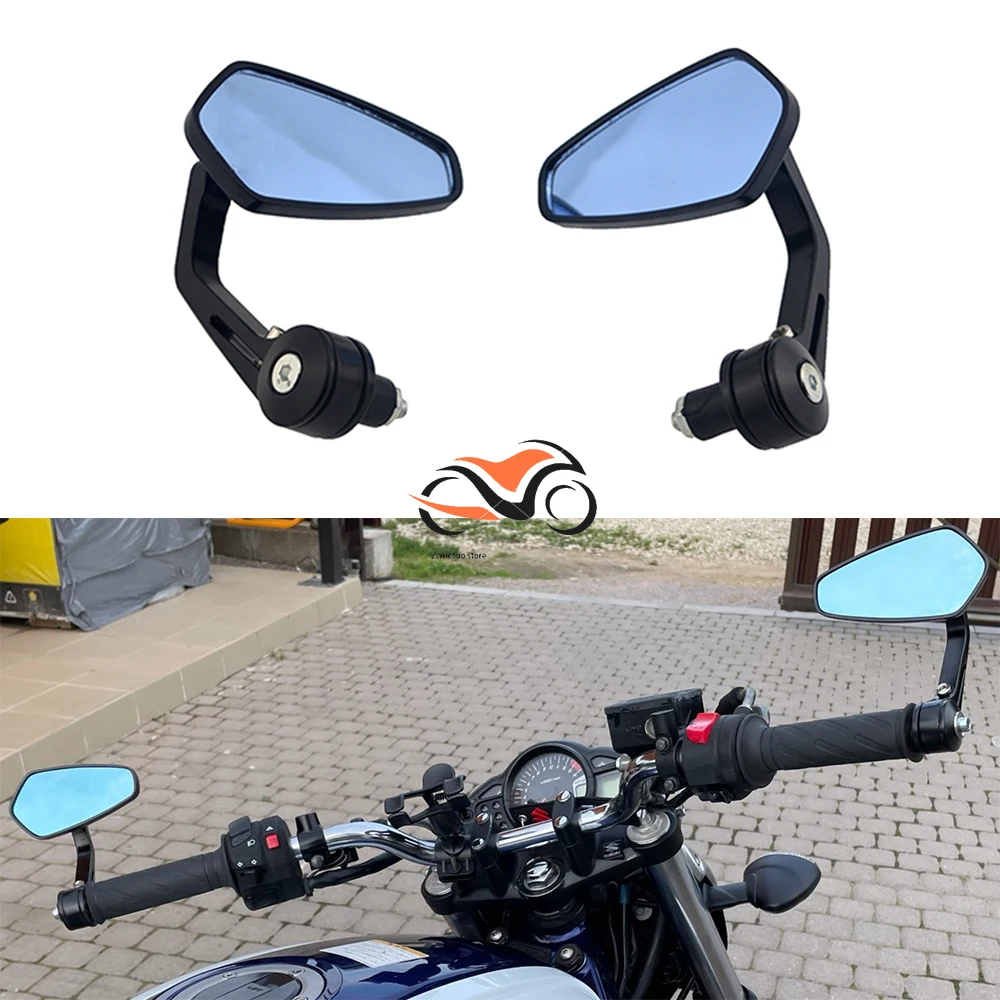 

Motorcycle Bike Cruiser Chopper ATV Aluminum 7/8'' 22mm Bar End Side Rear View Mirror For BMW Ducati Aprilia Victory