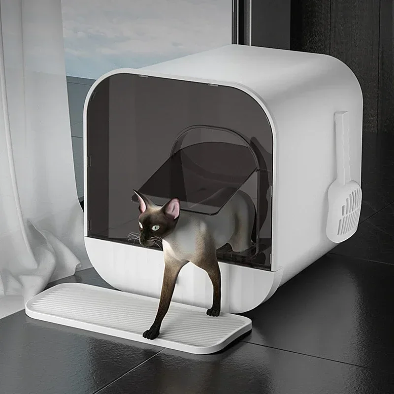 Закрытая песочница в форме свода стопы тип ящика для кошек кошачий туалет