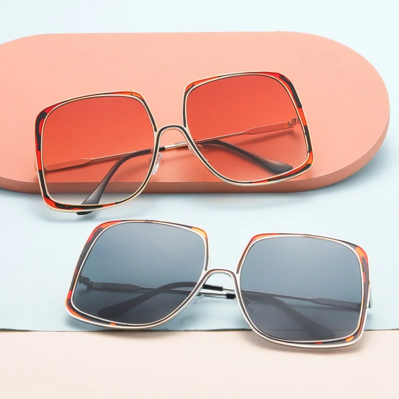 

New Shaped Large Rim Sunglasses Women's Fashion Sunglasses Driving Spectacle Frame Glasses