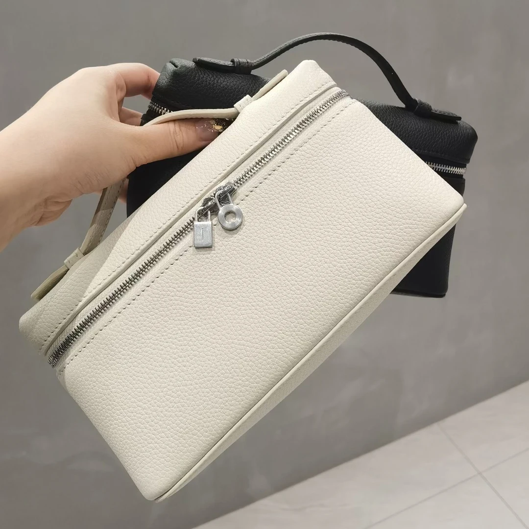 

Better Quality Lunch Box Bag, Leather Top Layer, Cowhide Single Shoulder Crossbody Handbag, Fashionable New 2023LP19cm