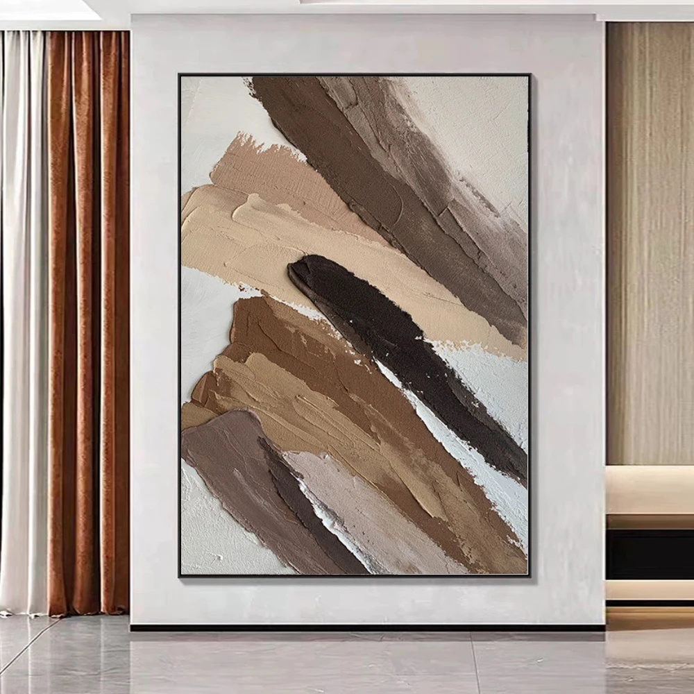 Ручная большая 3D минималистичная настенная живопись Abstarct для домашнего декора