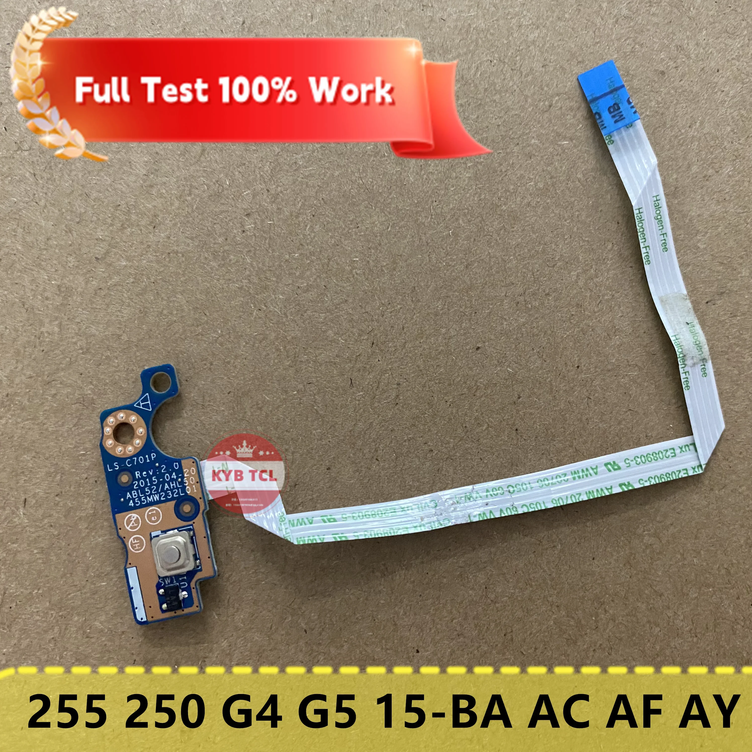 Кнопка питания ноутбука настольный кабель коммутатор Canle ABL52 LS-C701P HP 255 G5 G4 250 15-BA 15-AC