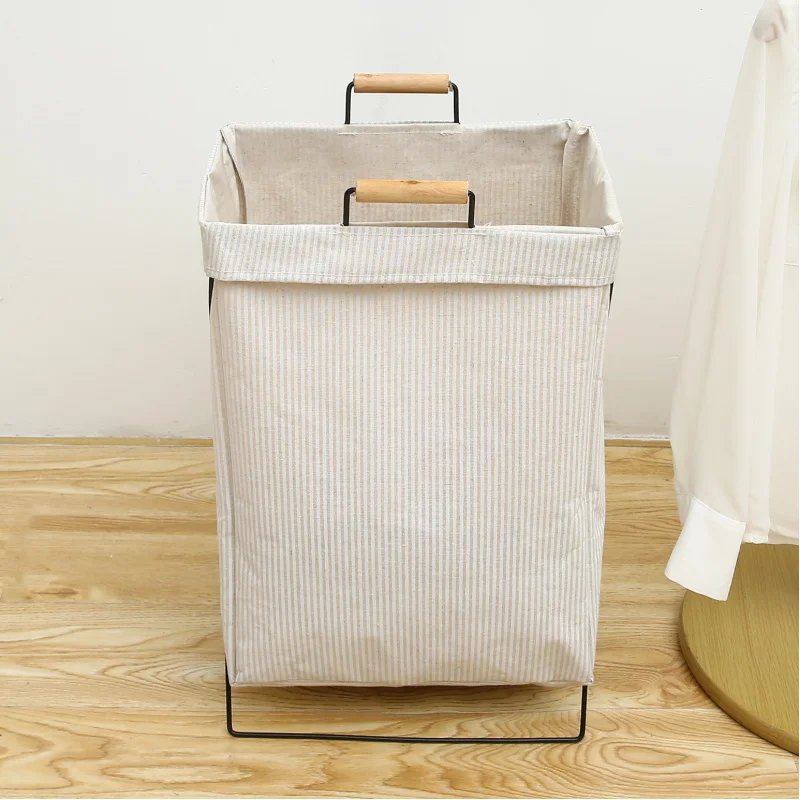 Водонепроницаемая корзина для белья из хлопка и льна грязной одежды хранения