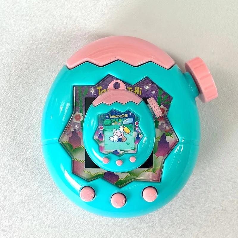 Фото Милый мини-брелок-симулятор Tamagotchi Paradise Series: электронная игрушка-питомец, аксессуар, модель, игрушка-брелок №4