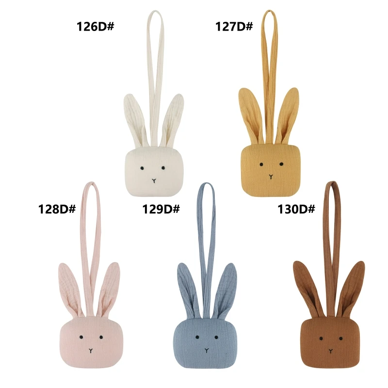 

Handmade Baby Pacifier Clip Bunny Pendant Infant Newborn Pacifier Chain Silicone Nipple Hanging Soother Dummy Holder Decor N1HB