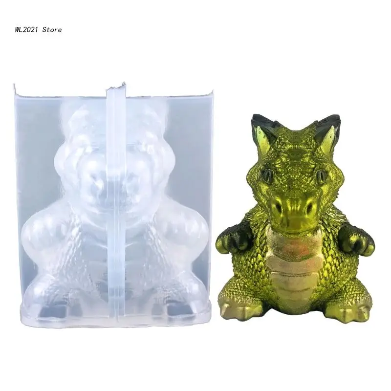 

Candle Silicone Mold Cute Dinosaur Candle Making Mold Resin Casting Mould Home