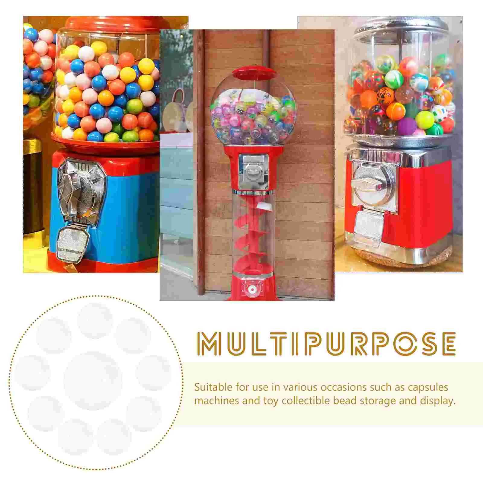 50 шт. круглый корпус гашапона для вечеринки пластиковый шарик декор машины