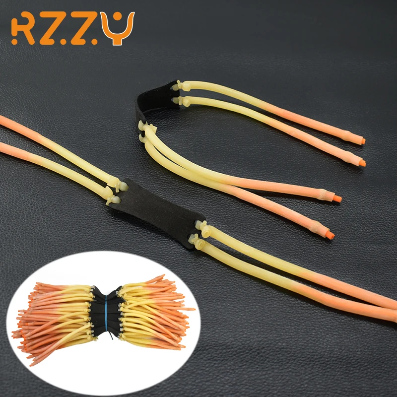 

3/6/9 Pieces, 6mm Inside, Two Thick Latex Rubber Bands, Natural Latex For Hunting Slingshot, Outdoor Shooting Accessories