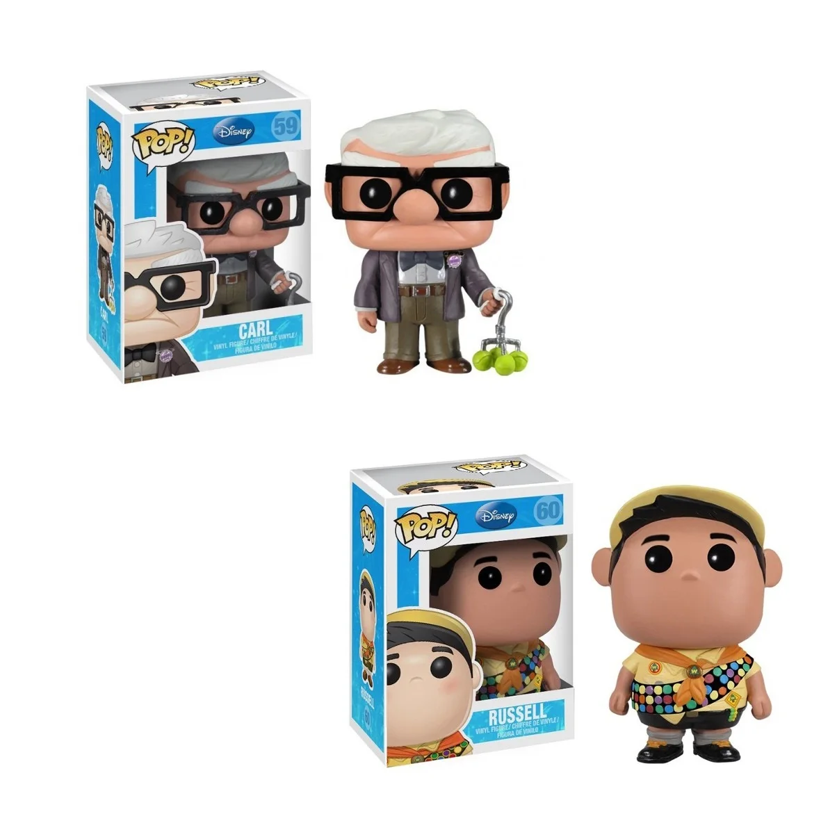Виниловая экшн-фигурка из ПВХ FUNKO POP Disney фильм Pixar UP &amp CARL #59 Рассел 60 #
