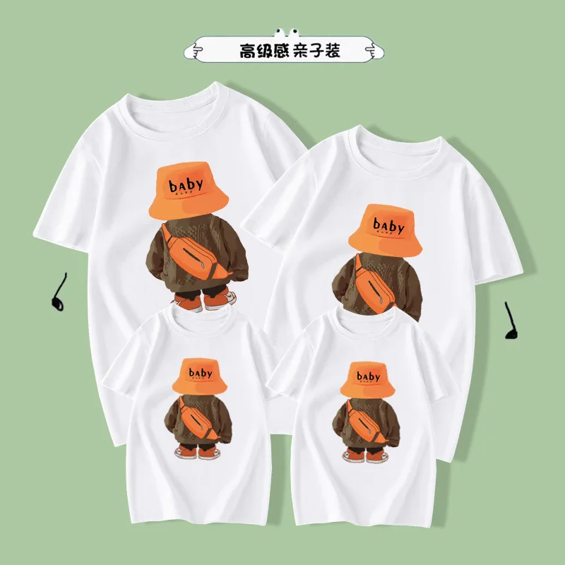 

PatPat Family Matching Outfits Cotton Short-sleeve Colorblock Rib Knit Mock Neck Bodycon Dresses and Tops Short-sleeve Tee Sets